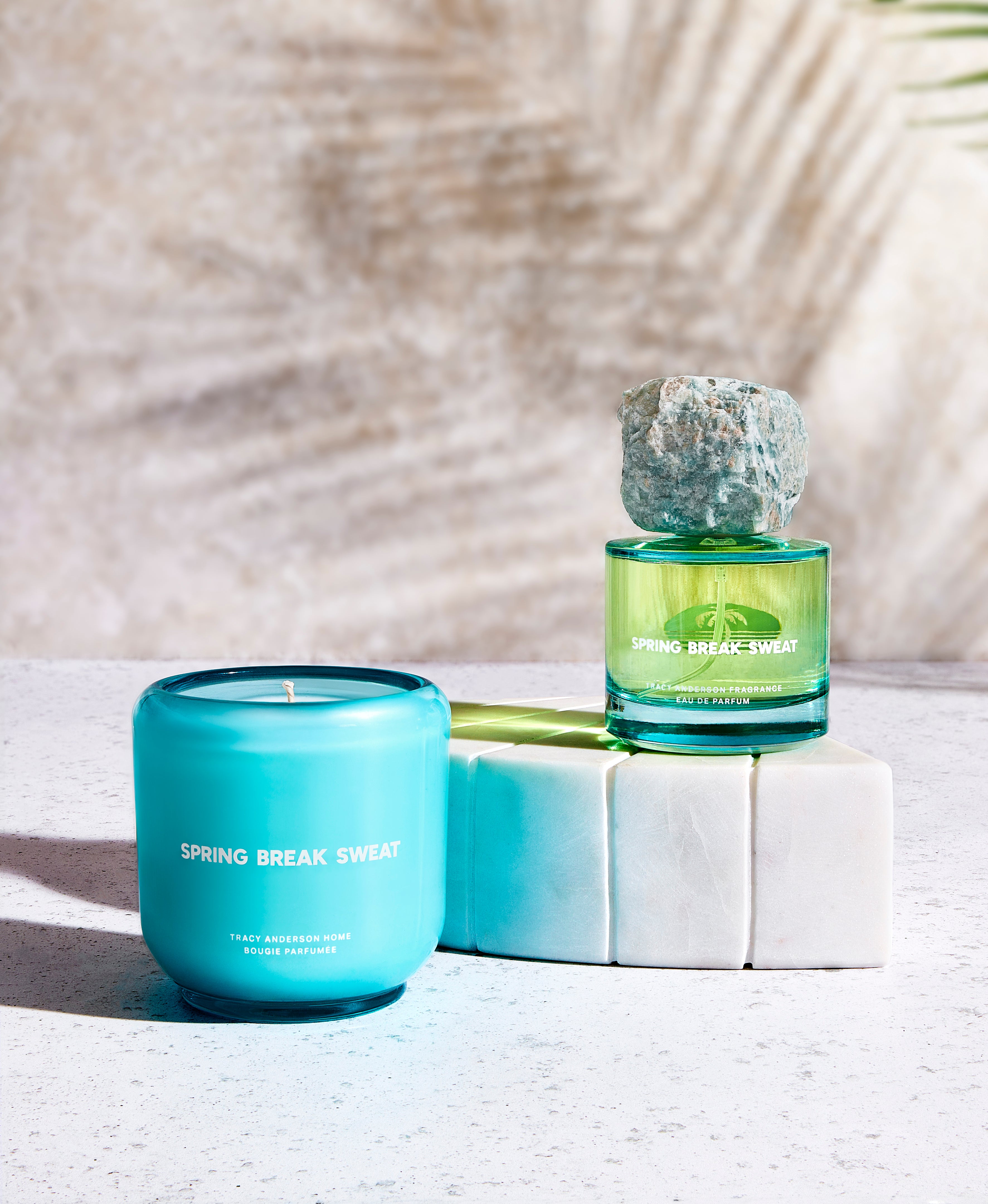 Tracy Anderson Fragrance Spring Break Sweat Eau de Parfum and Spring Break Sweat Scented Candle